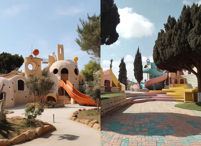 גינות ציבוריות מיודות, הדמיה בינה מלאכותית: רם כהן