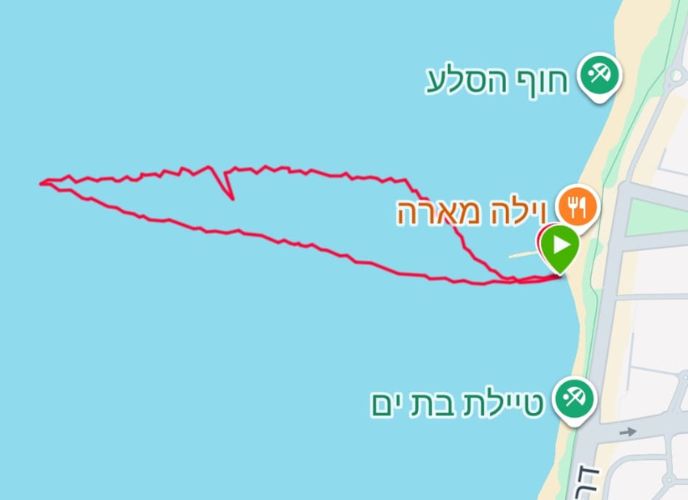 מפת השחייה של מישמיש בורא, צילום פרטי