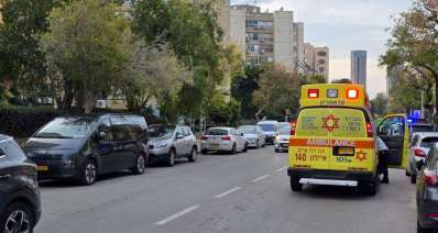 אמבולנס טיפול נמרץ בזירת האירוע, צילום: מד"א
