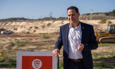 רז קינסטליך בשטח שפונה על ידי מטווח 24, צילום: דוברות עיריית ראשון לציון ואגף דוברות וקשרי ציבור במשרד הביטחון